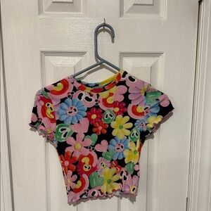H&M Multicolor Floral Kids Tee